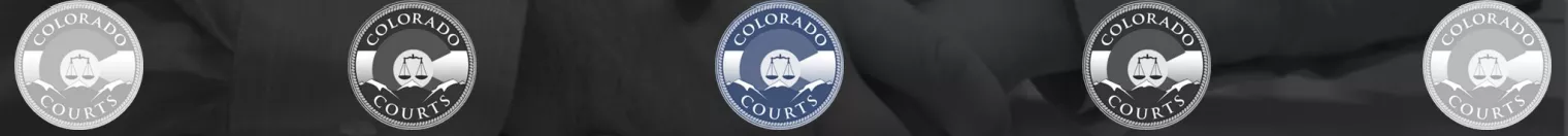 Banner of five Colorado courts logos
